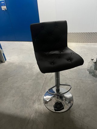 Banquetas de piel sintético y metal (2 unidades)