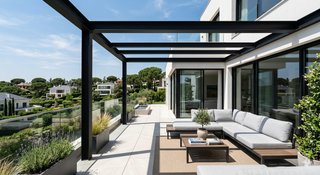 Pérgola moderna metal A MEDIDA