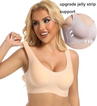 Sujetador ultrafino seda helada S M L XL