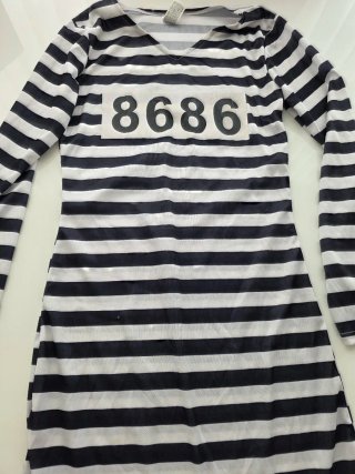 Disfraz Pareja Preso Rayas Talla S/M/L/XL