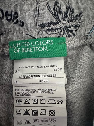 Pantaloncini Benetton bimbo taglia 12/18 mesi 82cm