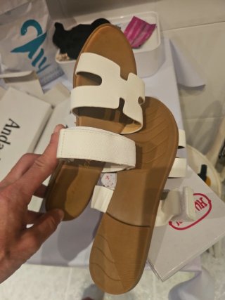 Sandalias Feebit Piel Blancas