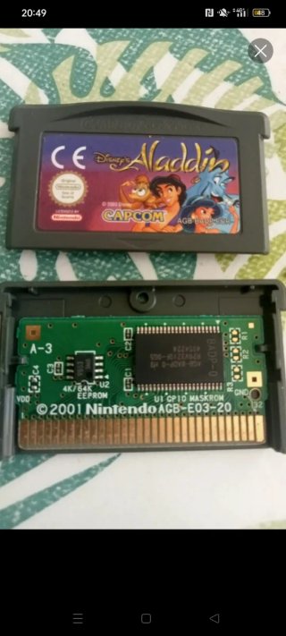 Aladdin Capcom Game Boy Advance Nintendo oficial