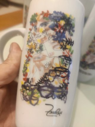 Lote 4 Tazas Colección Arte Cubano