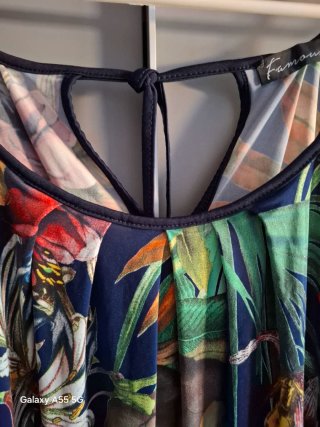 Vestit Famous Estampat Floral blau