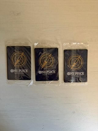 Lote 3 Cartas selladas One Piece Card Game TCG