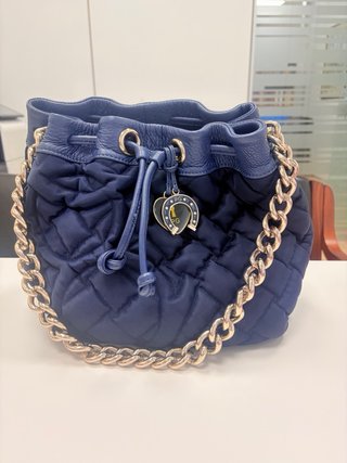 Bolso Purificación Garcia Azul Dorado
