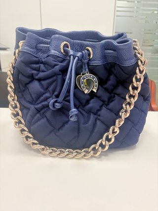 Bolso Purificación Garcia Azul Dorado