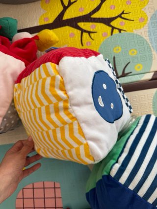 Bloques apilables de tela para bebés