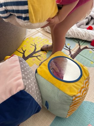 Bloques apilables de tela para bebés