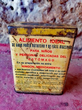 Lata Maizavena Antigua Años 30
