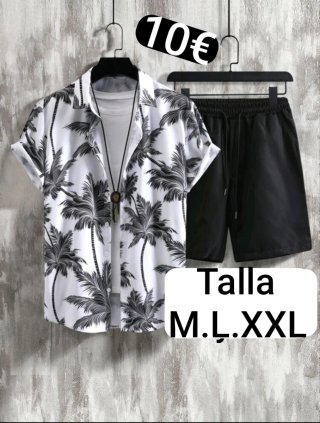 Conjunto Camisa y Pantalón Corto Estampado