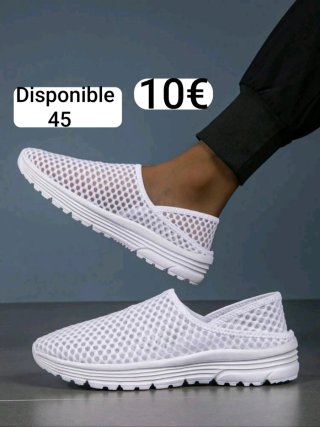 Sandalias Malla Blancas Talla 45