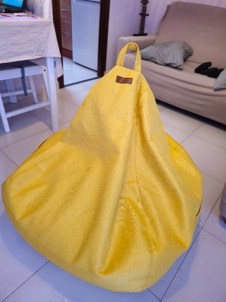 Puff Gamer AURE Amarillo 95x75 cm con relleno