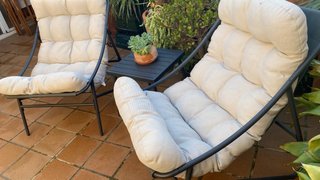 Conjunto 2 sillones y mesa jardín