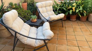 Conjunto 2 sillones y mesa jardín