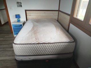 Cama canapé abatible con colchón viscoelástico