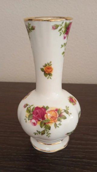 HERMOSO JARRÓN DE PORCELANA FINA DE ROYAL ALBERT