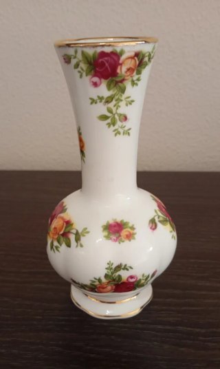HERMOSO JARRÓN DE PORCELANA FINA DE ROYAL ALBERT