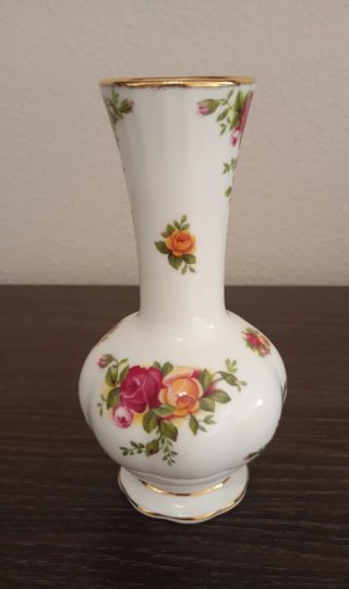 HERMOSO JARRÓN DE PORCELANA FINA DE ROYAL ALBERT