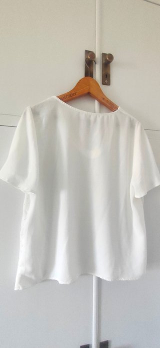 Blusa Encuentro blanca con brillantitos