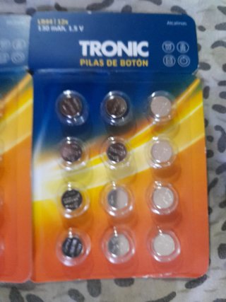 Pilas TRONIC CR2025 y LR44
