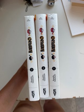 Tomos grandes de Ranma del 1 al 3