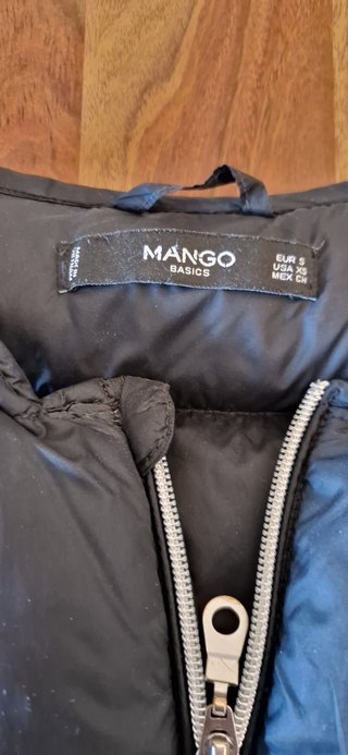 Chaleco acolchado negro Mango Talla S