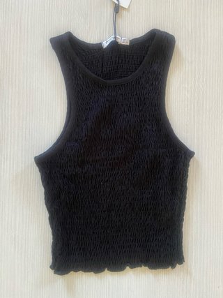 Camiseta tirantes Stradivarius negra Talla l