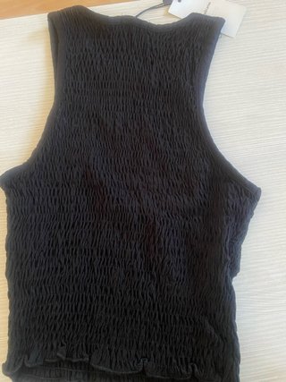 Camiseta tirantes Stradivarius negra Talla l