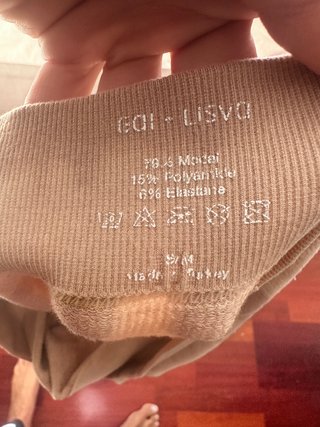 Mallas de yoga beige y marrón Talla S