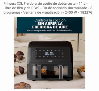 Freidora Aire Princess XXL 11L Doble Cesta