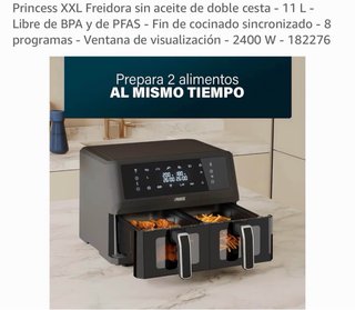 Freidora Aire Princess XXL 11L Doble Cesta