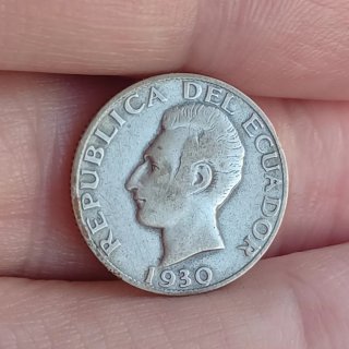 50 ctvs 1930 ECUADOR - Plata
