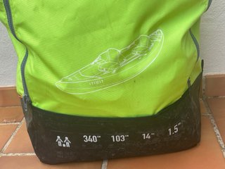 Kayak hinchable Itiwit 2 plazas Verde y negra