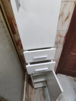 Armario de baño blanco lacado