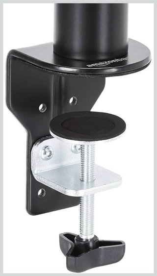 Soporte Monitor Amazon Basics Ajustable Negro