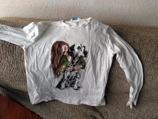 Camiseta chica con estampado dalmata