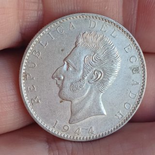 2 sucres 1944 ECUADOR - Plata