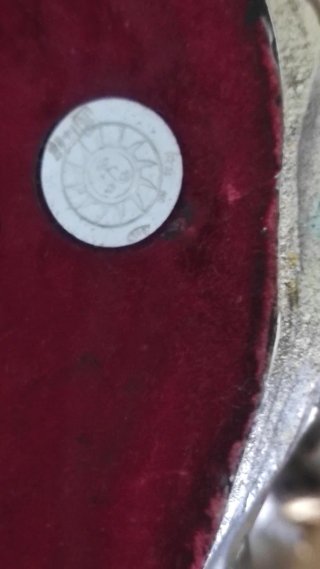 Leone in metallo argento e rame