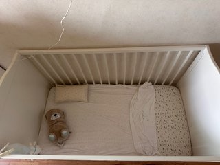Cuna blanca Ikea con colchón