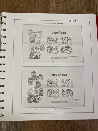 Hojas ANFIL Sellos 1982 España