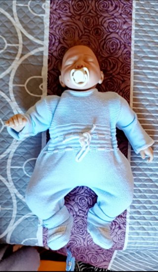Muñeco Reborn Bebé Azul