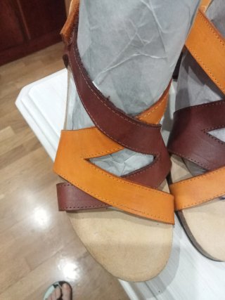 Sandalias de piel mujer