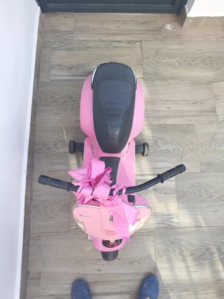 Moto Vespa Juguete Eléctrica Rosa