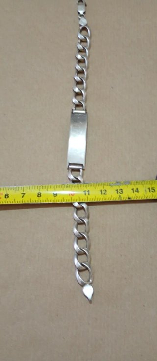 Pulsera Plata Ley 925 Hombre
