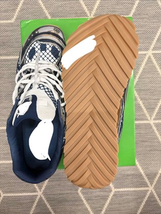 Sneakers Bottega Veneta Blu/Argento