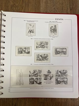 Hojas ANFIL sellos 1990 España con filoestuche