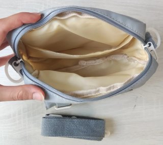Bolso infantil azul con gatito