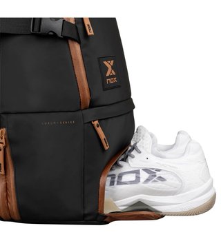 Mochila Padel Nox Tapia Negra y Marrón Luxury Seri